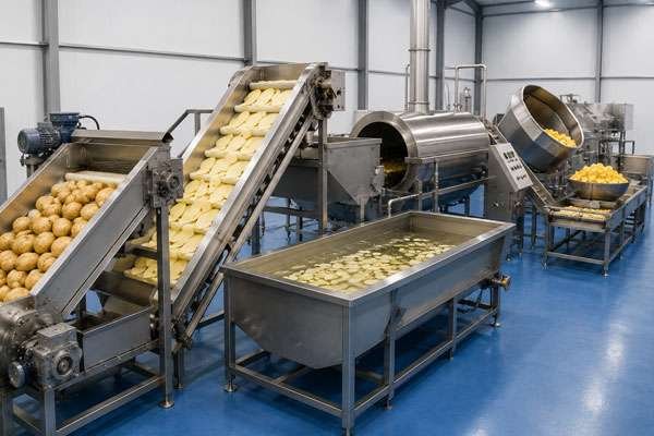 semi automatic potato chip line in india