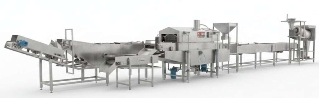 manufacturer of semi automatic potato chips line in india